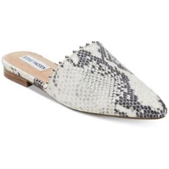 steve madden snake print mules